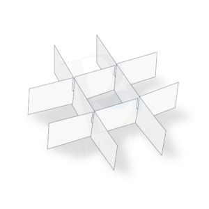 Fence partition insert style 2