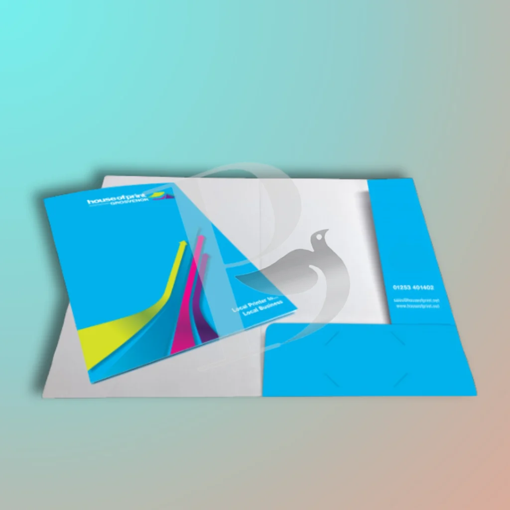 customized die cut folders