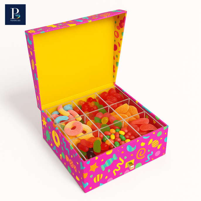custom food boxes for sweet candy