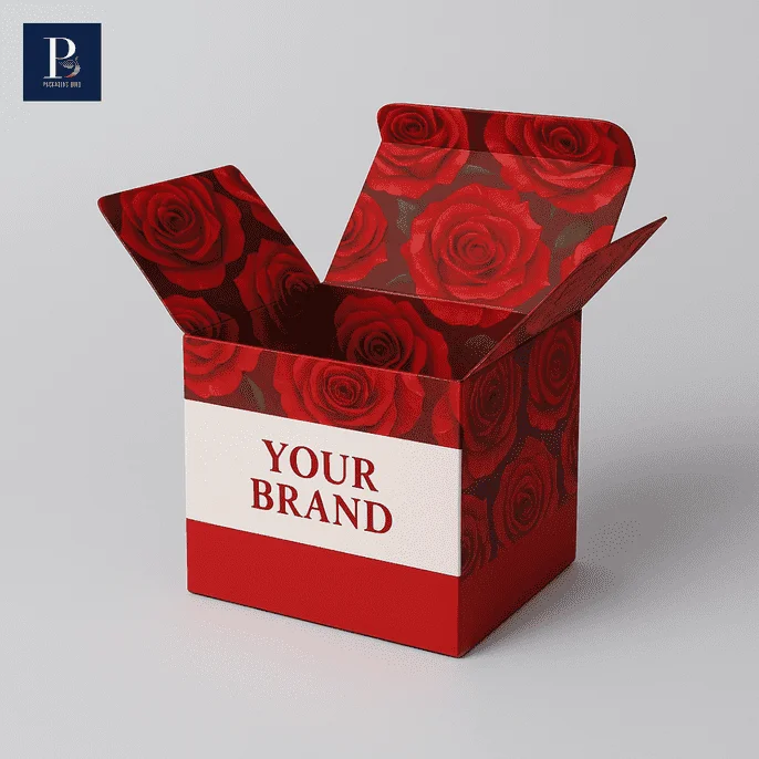 Bespoke cream packaging with brand logo