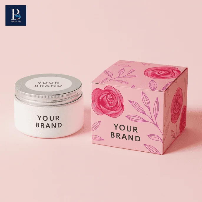cream custom cosmetic boxes for skincare packaging