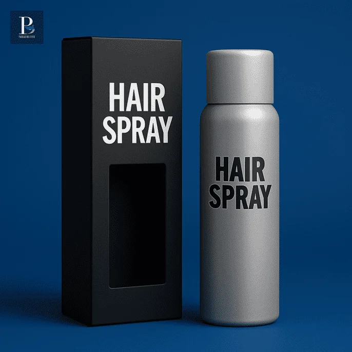 Customized logos and designs for hair spray boxes