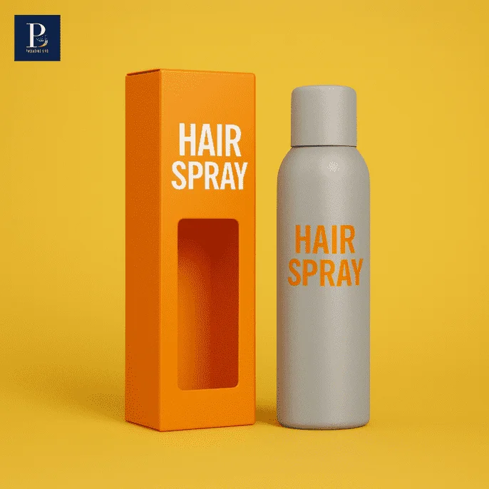 Hair spray custom cosmetic boxes with branded printing