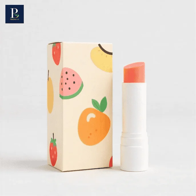 Custom lip balm packaging boxes with logo