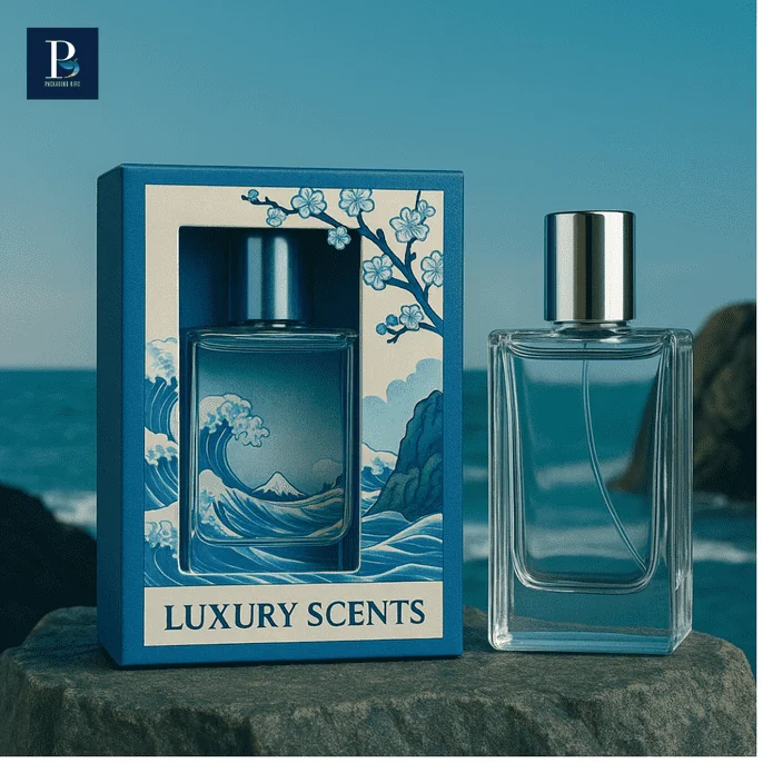 Custom perfume boxes designed for luxury fragrance packaging.