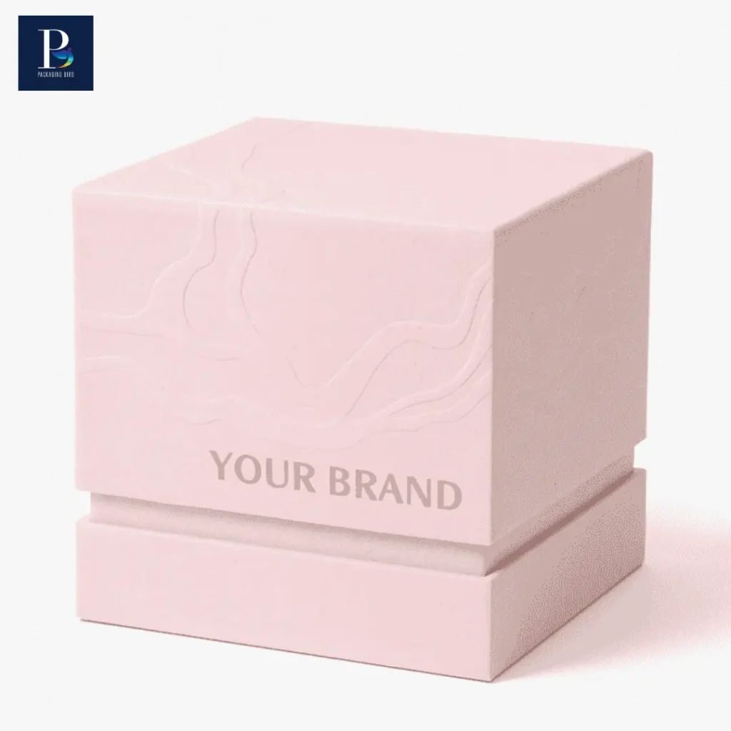 textured metalized boxes