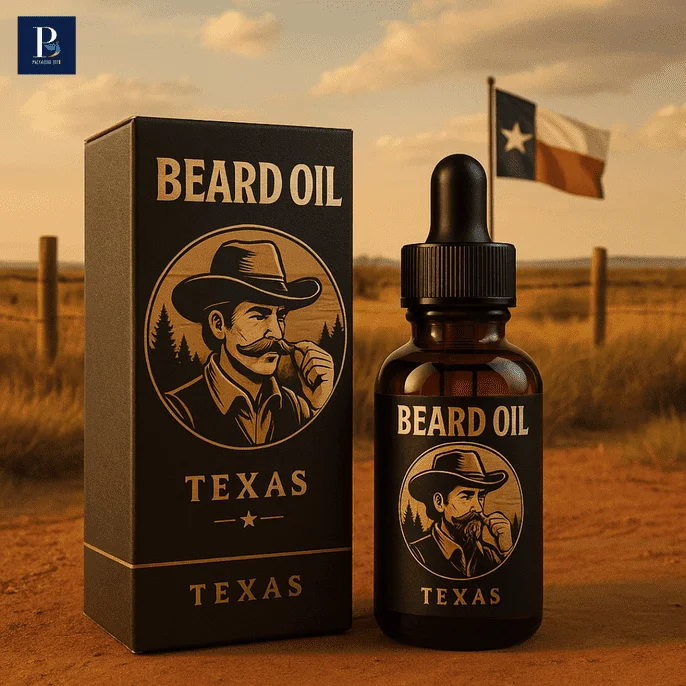 Custom printed beard oil boxes available in flexible sizes