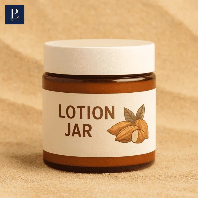 High quality jars of lotion with custom printing