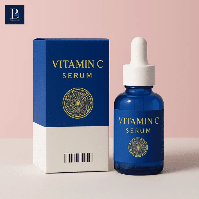 Luxury serum gift boxes with high-quality custom printing.