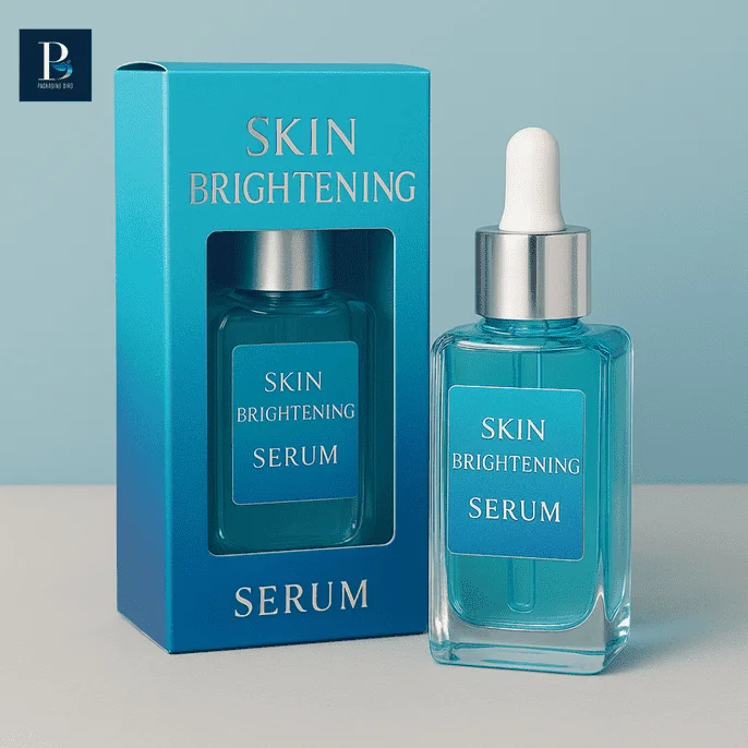 Serum packaging boxes with custom designs and logo