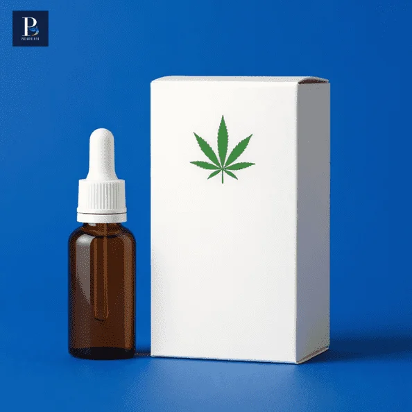 Hemp oil boxes made from durable cardboard for secure packaging.