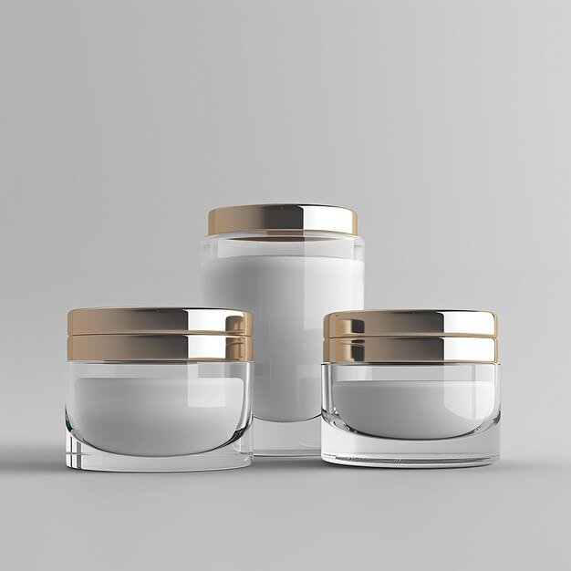 Eco-friendly and sustainable jars of lotion